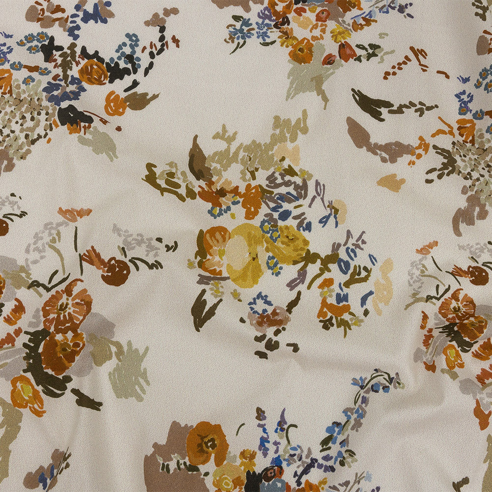 Mood Exclusive Ivory Just Because Bouquet Stretch Cotton Poplin Mood Exclusive Ivory Just Because Bouquet Stretch Cotton Poplin