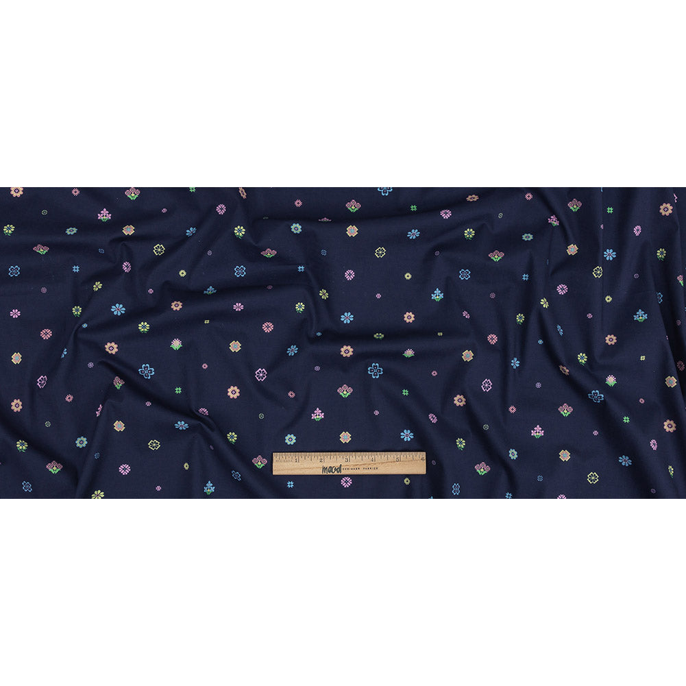Mood Exclusive Navy Stadium Arcadium Stretch Cotton Poplin Full Mood Exclusive Navy Stadium Arcadium Stretch Cotton Poplin Full