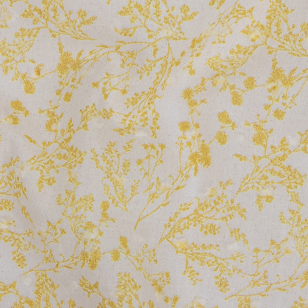 Mood Exclusive Yellow Branching Elegance Swiss Dot Detail Mood Exclusive Yellow Branching Elegance Swiss Dot Detail