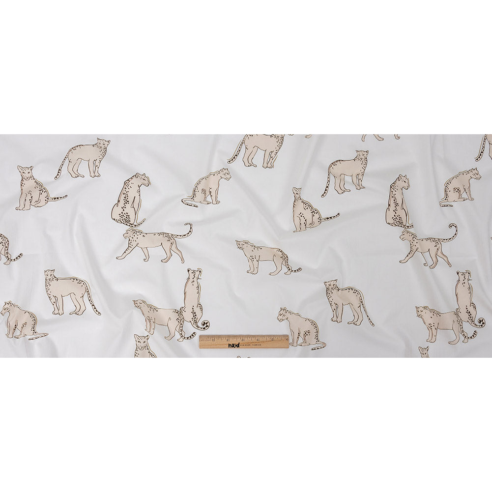 Mood Exclusive Beige Leopards of Languor Cotton Poplin Full Mood Exclusive Beige Leopards of Languor Cotton Poplin Full