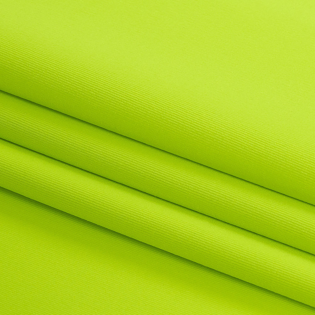 Compression Swimwear Tricot, UV Protective with Aloe Vera Microcapsules - Neon Green - Caye Collection Folded Compression Swimwear Tricot, UV Protective with Aloe Vera Microcapsules - Neon Green - Caye Collection Folded