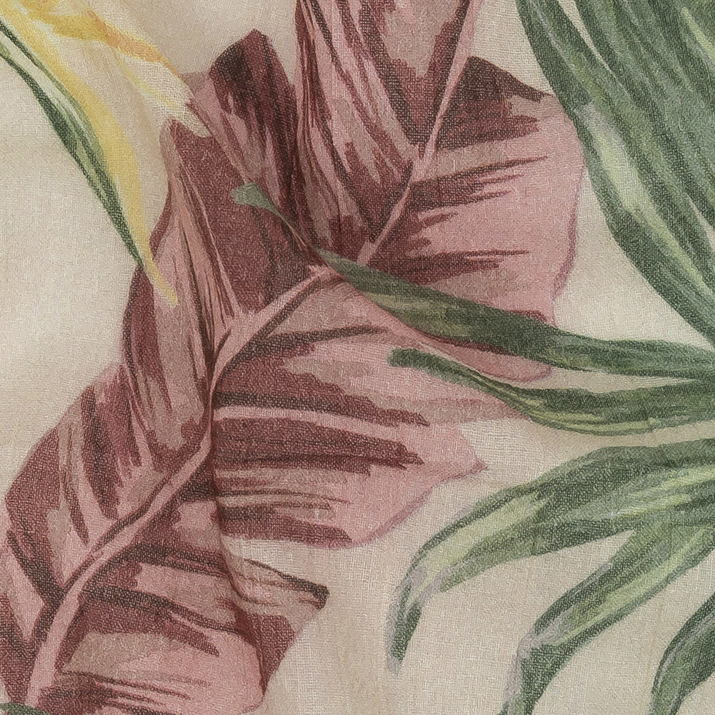 Mood Exclusive Beige Frond Feelings Crinkled Cotton Voile Detail Mood Exclusive Beige Frond Feelings Crinkled Cotton Voile Detail