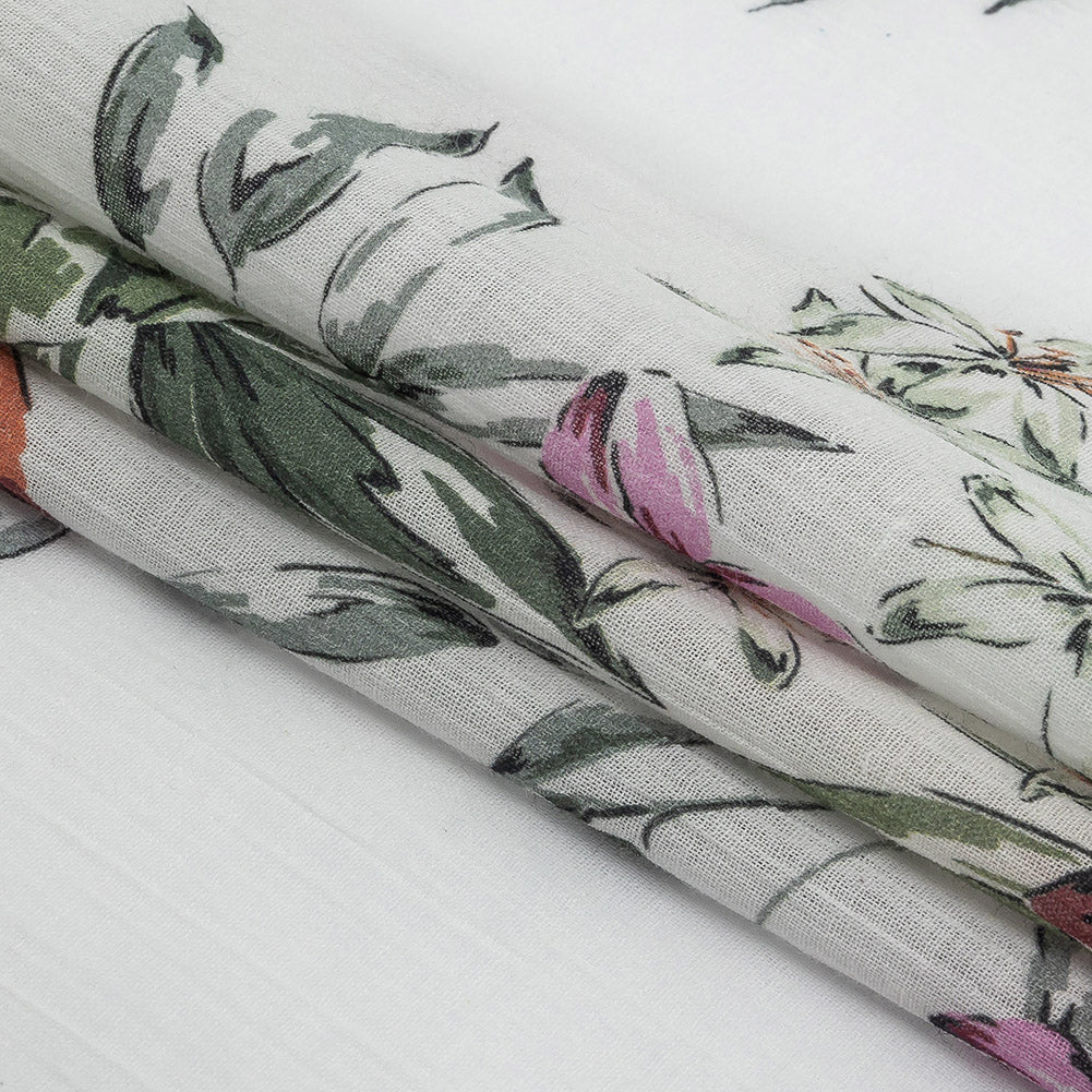 Mood Exclusive White Delicate Indulgence Crinkled Cotton Voile Detail Mood Exclusive White Delicate Indulgence Crinkled Cotton Voile Detail