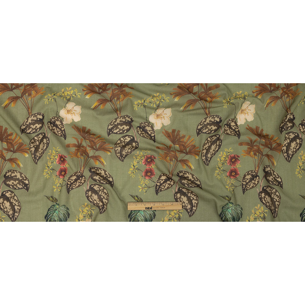 Mood Exclusive Pea Green Naturalist's Notebook Crinkled Cotton Voile Full Mood Exclusive Pea Green Naturalist's Notebook Crinkled Cotton Voile Full