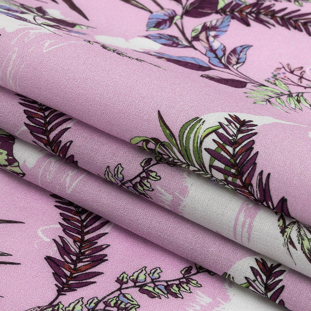 Mood Exclusive Lilac Ferns and Friends Cotton Voile Folded Mood Exclusive Lilac Ferns and Friends Cotton Voile Folded