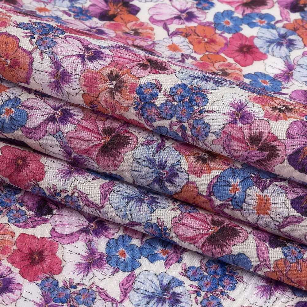Mood Exclusive Floral Detonation Cotton Voile Detail Mood Exclusive Floral Detonation Cotton Voile Detail