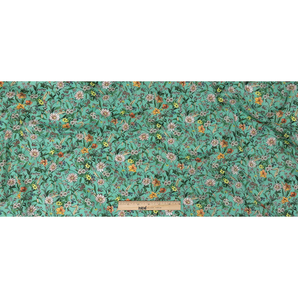 Mood Exclusive Aqua Garden of Gems Cotton Voile Full Mood Exclusive Aqua Garden of Gems Cotton Voile Full