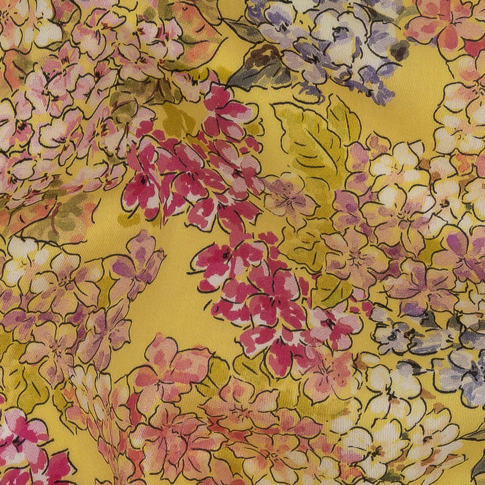 Mood Exclusive Golden Geraniums Cotton Voile Detail Mood Exclusive Golden Geraniums Cotton Voile Detail