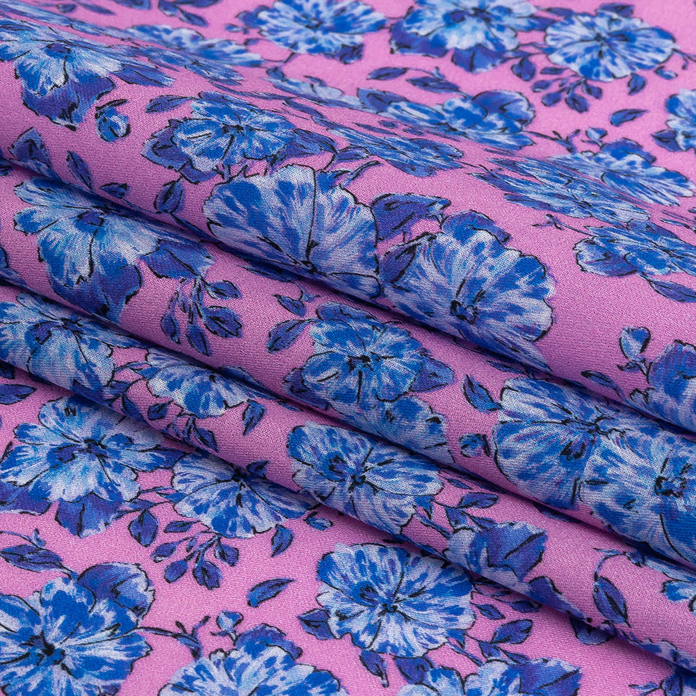 Mood Exclusive Pink Parisian Perennials Cotton Voile Folded Mood Exclusive Pink Parisian Perennials Cotton Voile Folded