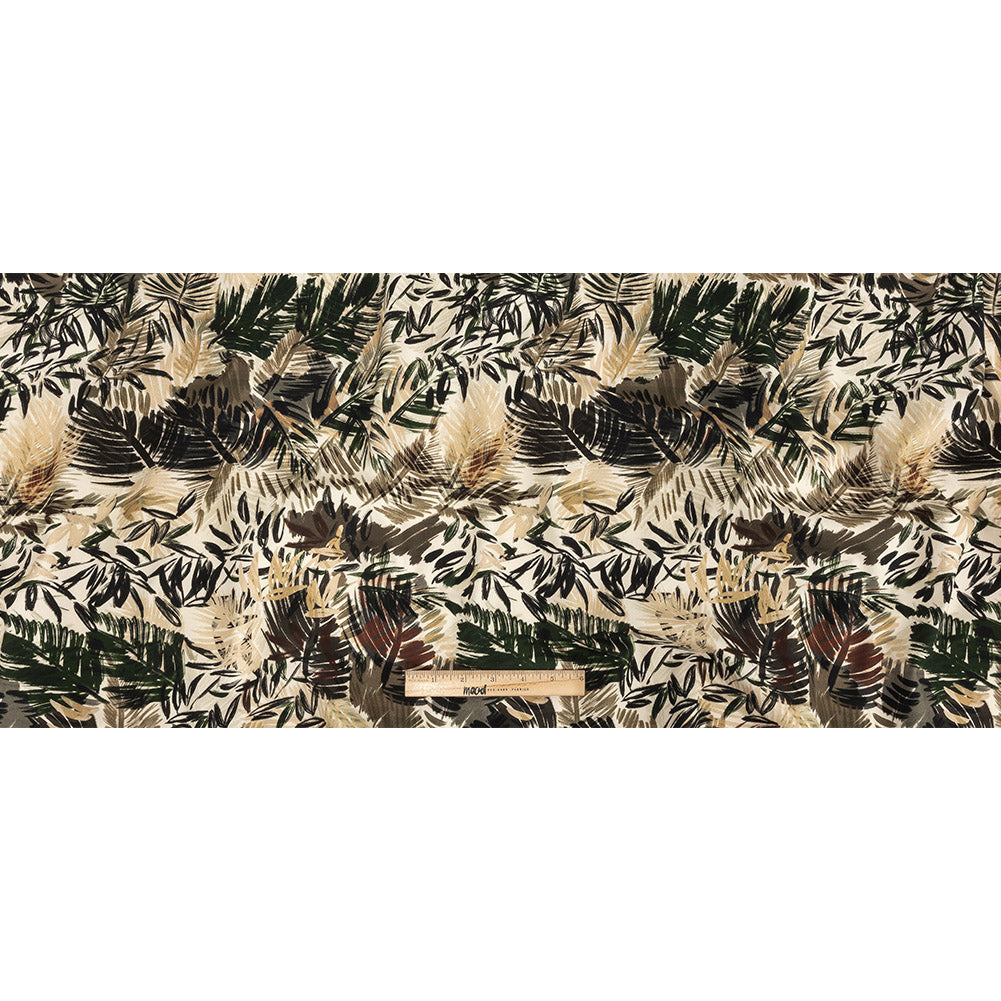 Mood Exclusive Ivory Take It or Leaf It Stretch Brushed Cotton Twill Full Mood Exclusive Ivory Take It or Leaf It Stretch Brushed Cotton Twill Full