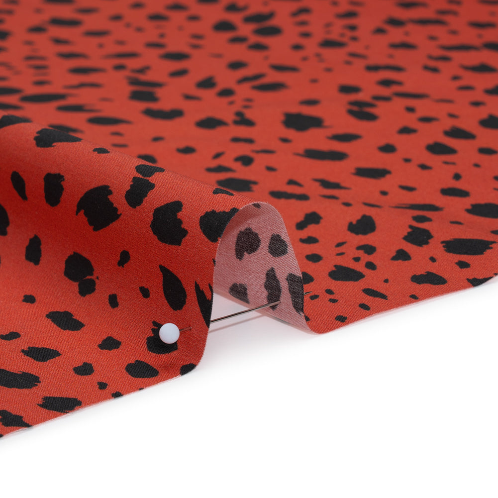 Mood Exclusive Red Dappled Daring Cotton Poplin Full Mood Exclusive Red Dappled Daring Cotton Poplin Full
