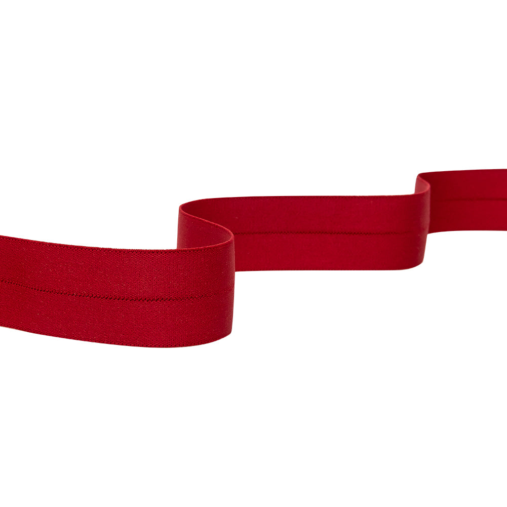 Italian Red Foldover Elastic Trim - 1.2" Italian Red Foldover Elastic Trim - 1.2"