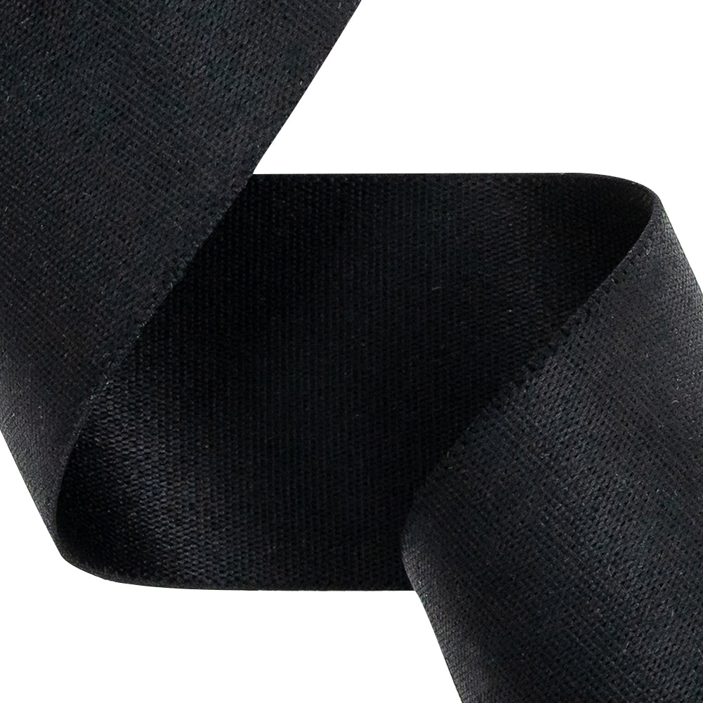 Italian Black Elastic Trim - 1.5" Detail