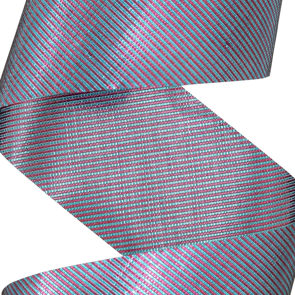 Italian Purple Metallic Ribbon - 1" Detail Italian Purple Metallic Ribbon - 1" Detail