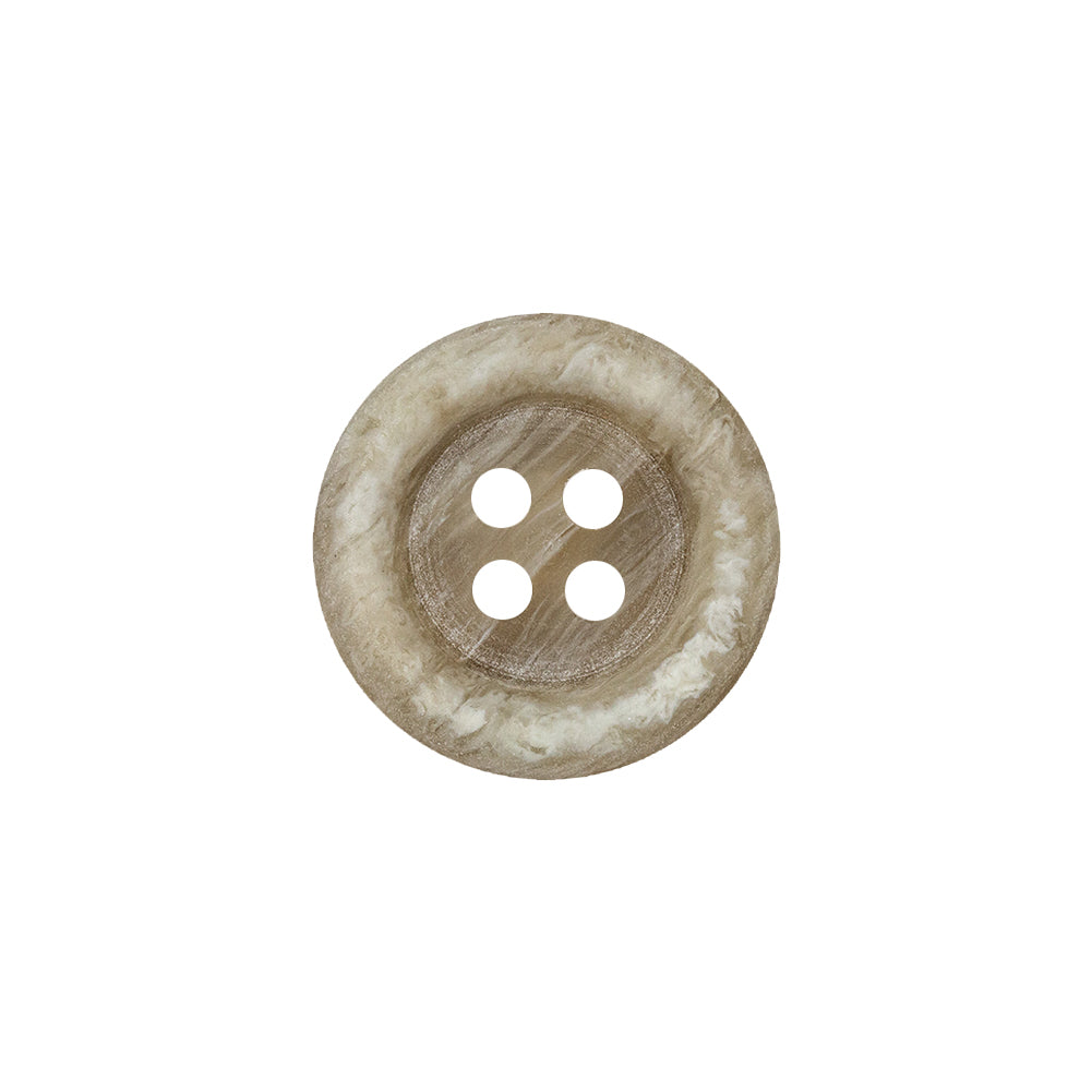 Timber Wolf and Agate Gray Matte Tire Shape Rim 4-Hole Plastic Button - 28L/18mm Timber Wolf and Agate Gray Matte Tire Shape Rim 4-Hole Plastic Button - 28L/18mm