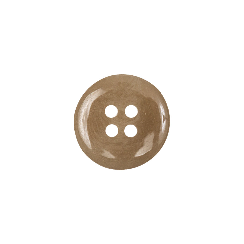 Buttermilk Beige 4-Hole Shallow Plate Plastic Button - 24L/15mm Detail Buttermilk Beige 4-Hole Shallow Plate Plastic Button - 24L/15mm Detail