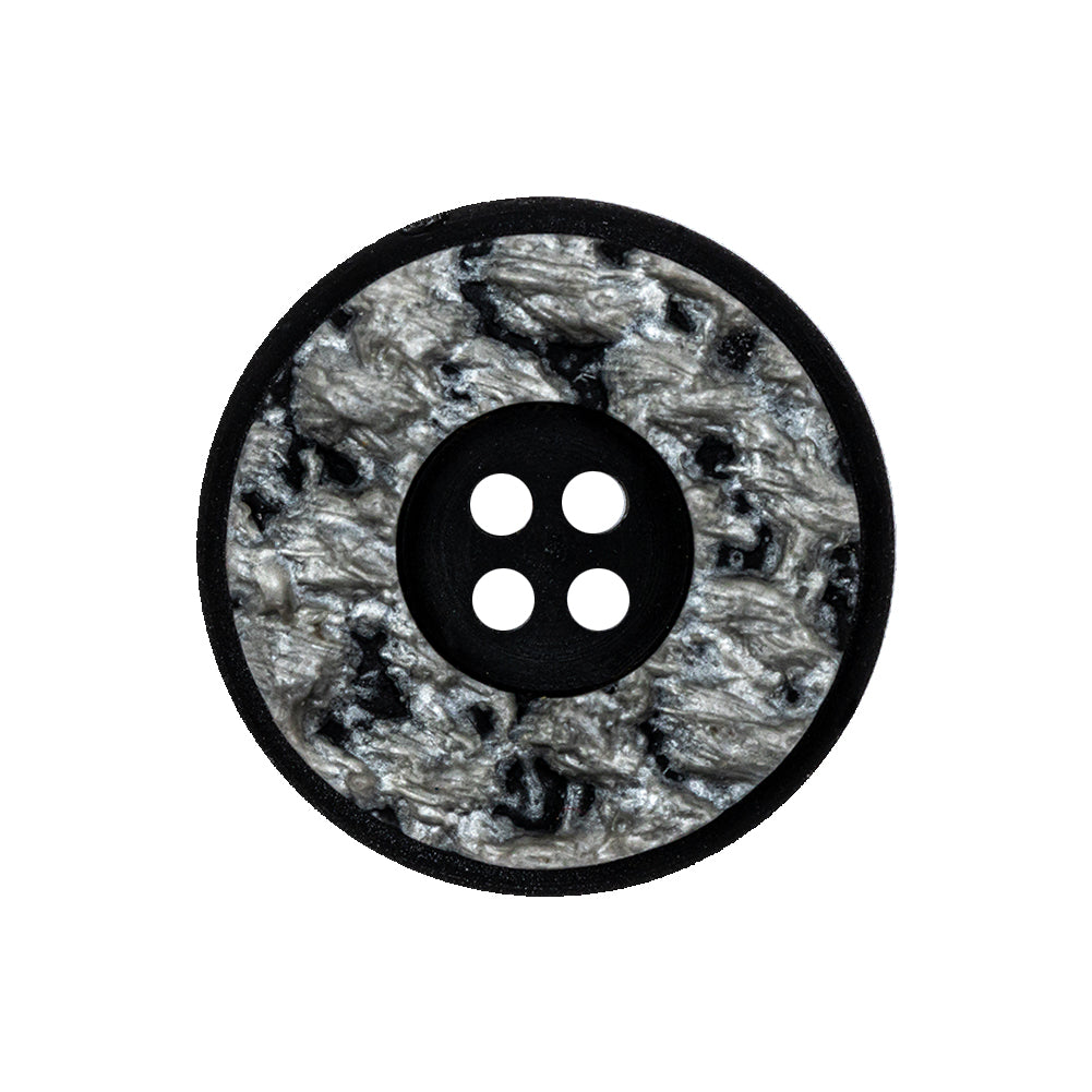 Steeple Gray and Peat 4-Hole Molded Plastic Button - 40L/25.5mm Steeple Gray and Peat 4-Hole Molded Plastic Button - 40L/25.5mm