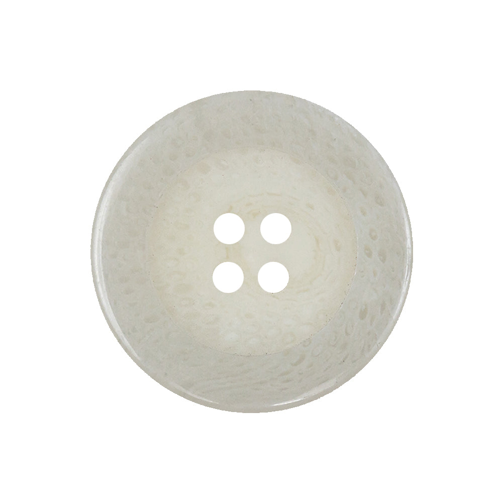 Off-White Speckled 4-Hole Plastic Button - 40L/25.5mm Off-White Speckled 4-Hole Plastic Button - 40L/25.5mm