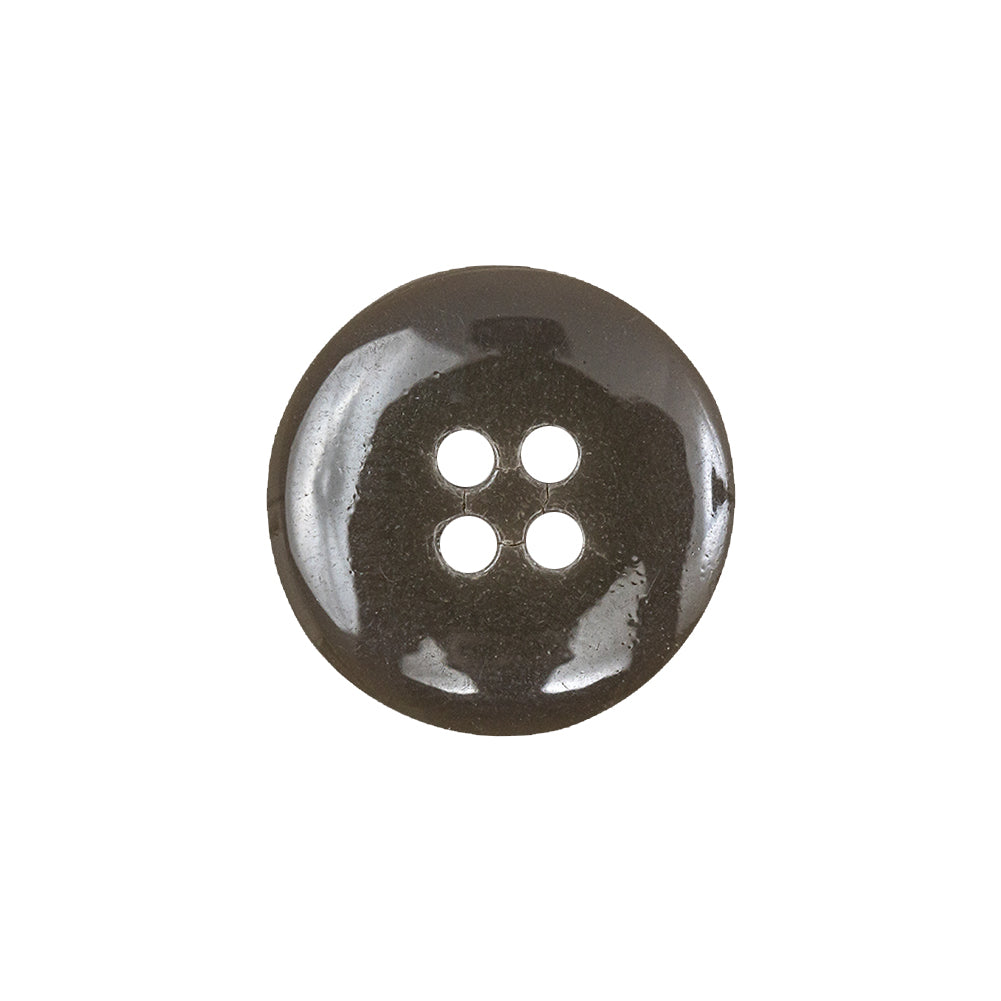 Smoky Brown Tire Shaped Rim 4-Hole Plastic Button - 32L/20mm Detail Smoky Brown Tire Shaped Rim 4-Hole Plastic Button - 32L/20mm Detail