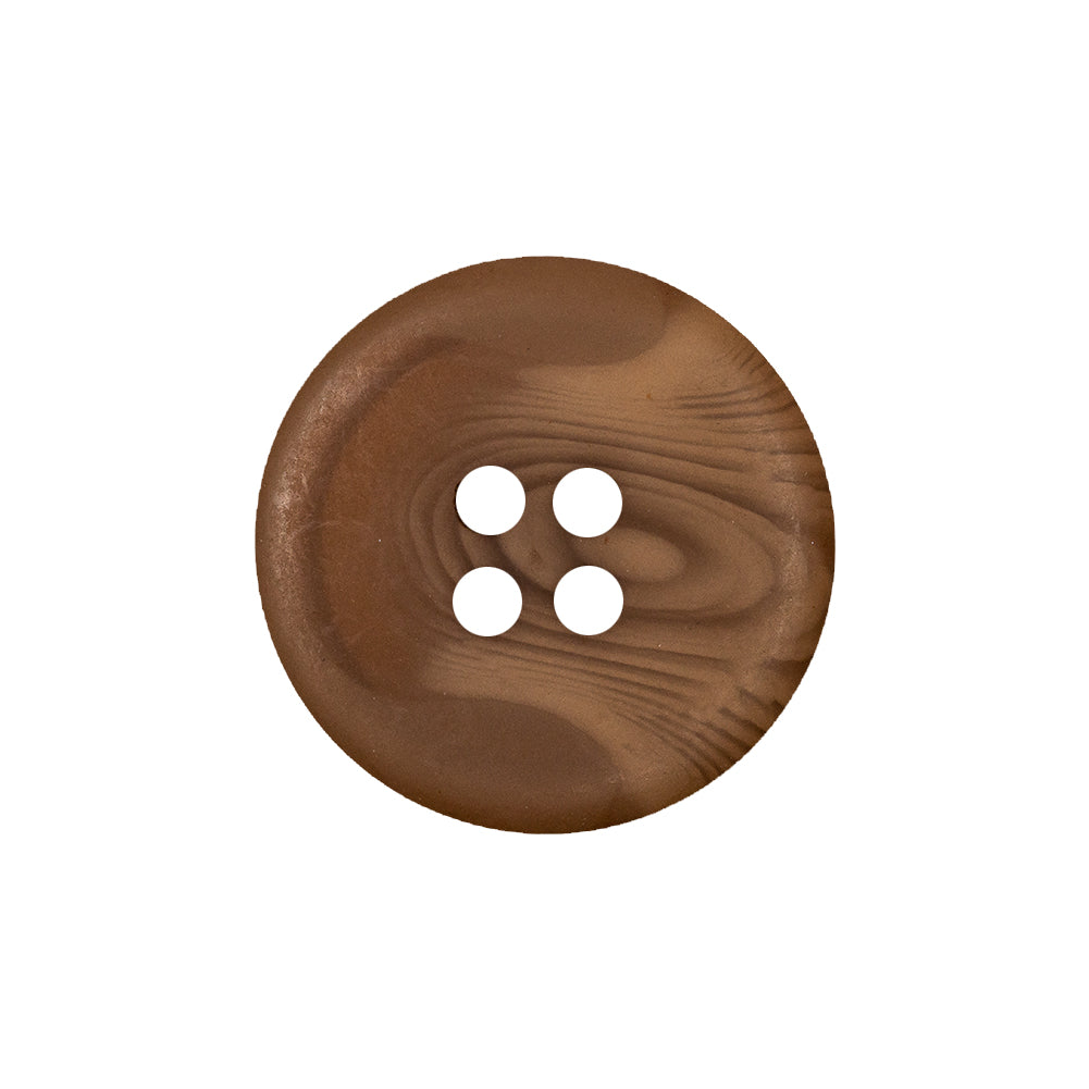 Hazel Swirled Tire Shaped Rim 4-Hole Plastic Button - 36L/23mm Detail Hazel Swirled Tire Shaped Rim 4-Hole Plastic Button - 36L/23mm Detail