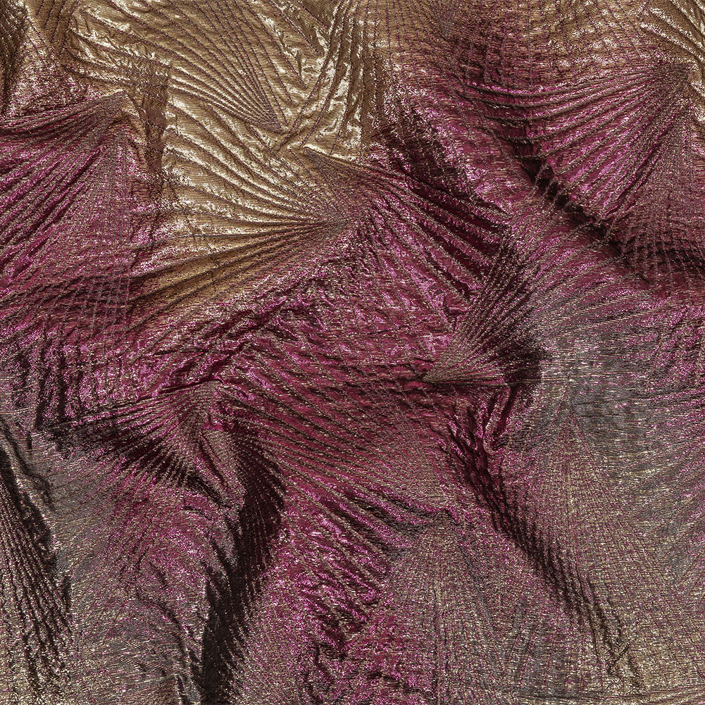 Metallic Purple, Gold and Gray Fanning Rays Luxury Brocade Metallic Purple, Gold and Gray Fanning Rays Luxury Brocade