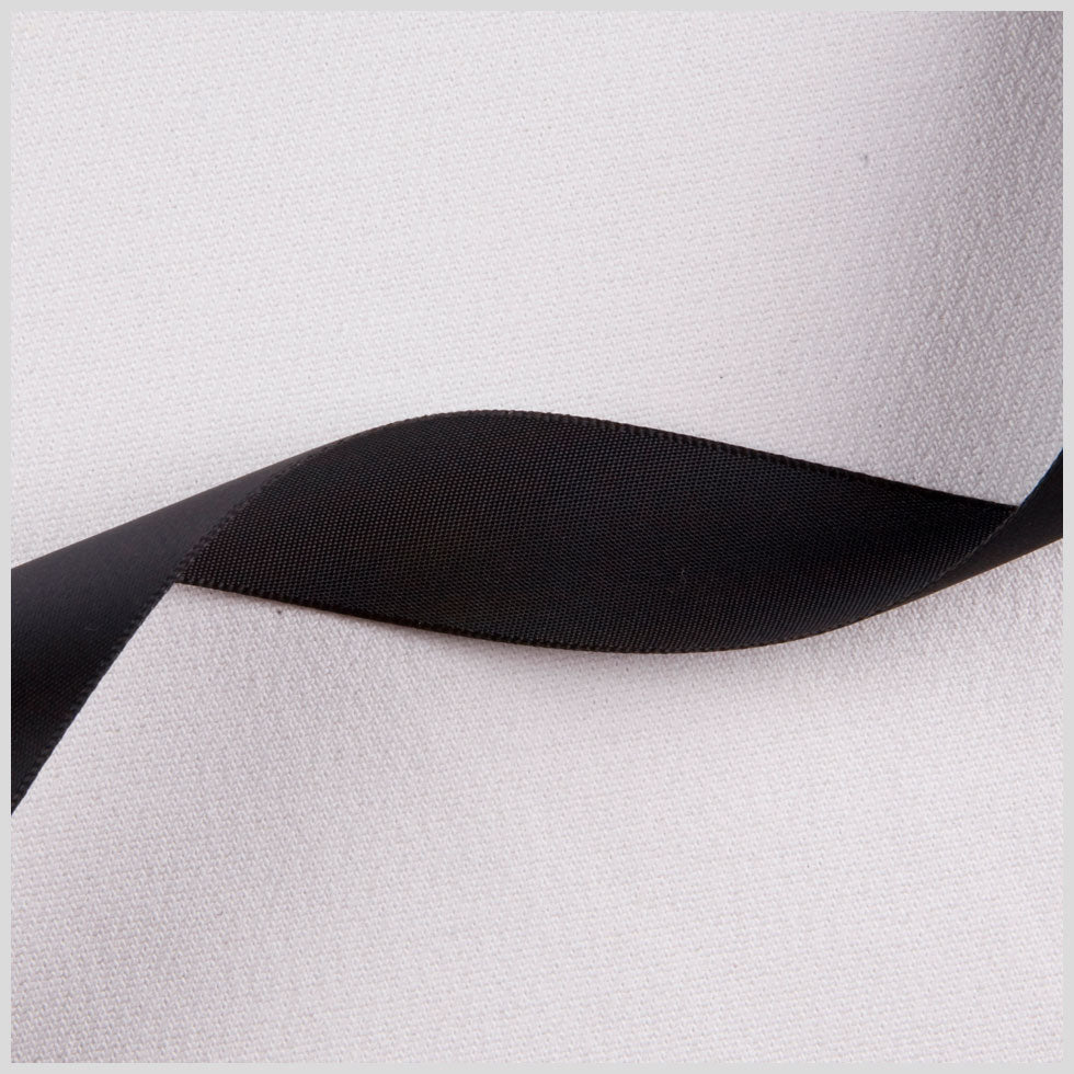 7/8" Black Single Face Satin Ribbon 7/8" Black Single Face Satin Ribbon