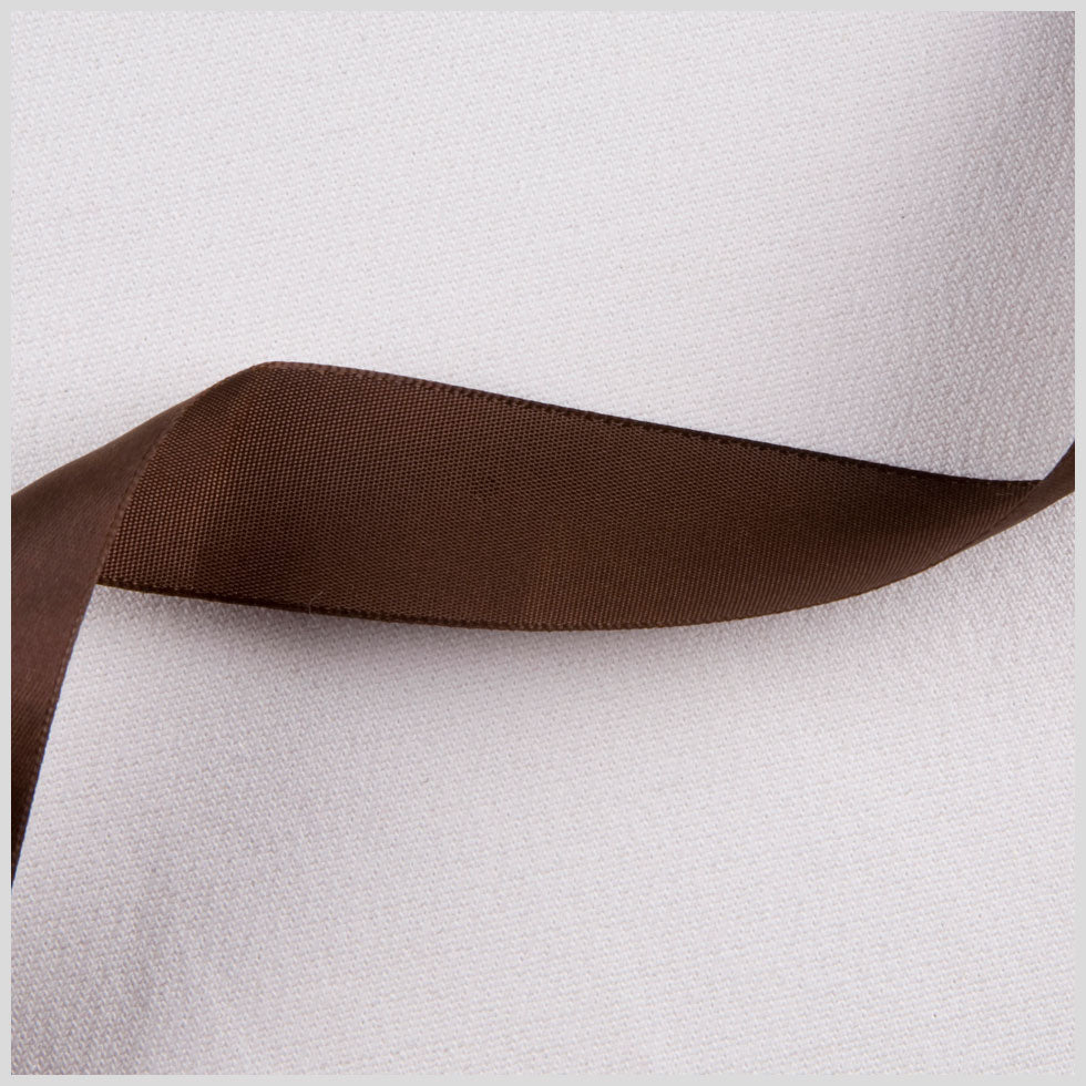 7/8" Brown Single Face Satin Ribbon 7/8" Brown Single Face Satin Ribbon