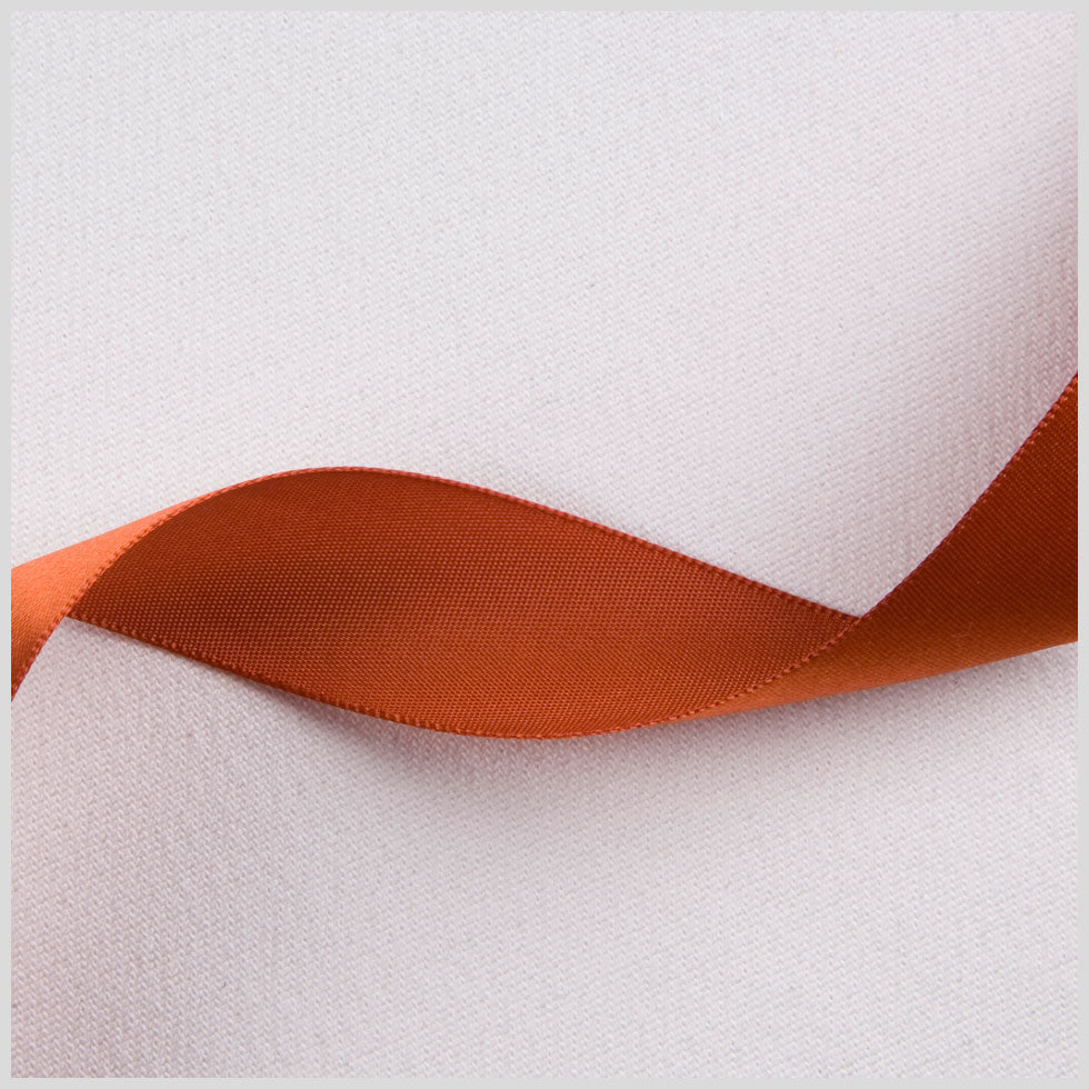 7/8" Rust Single Face Satin Ribbon 7/8" Rust Single Face Satin Ribbon
