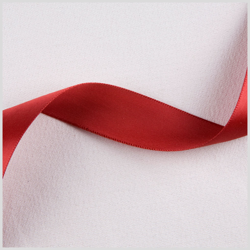 7/8" Scarlet Single Face Satin Ribbon 7/8" Scarlet Single Face Satin Ribbon