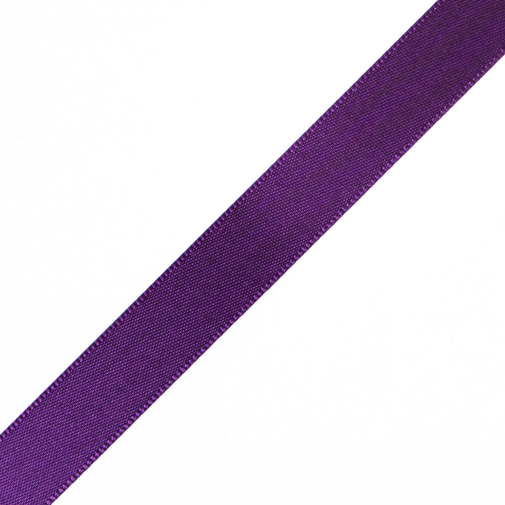 1/2" Deep Plum Single Face Satin Ribbon Detail 1/2" Deep Plum Single Face Satin Ribbon Detail