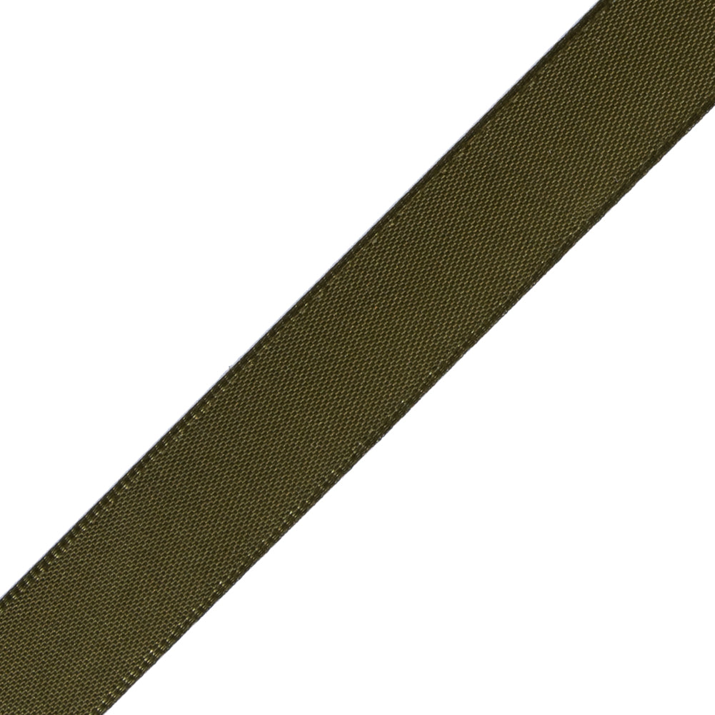 1/2" Olive Single Face Satin Ribbon Detail 1/2" Olive Single Face Satin Ribbon Detail