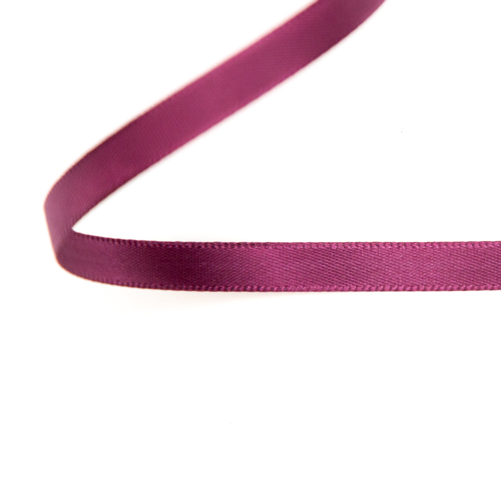 1/4" Currant Single Face Satin Ribbon Detail 1/4" Currant Single Face Satin Ribbon Detail