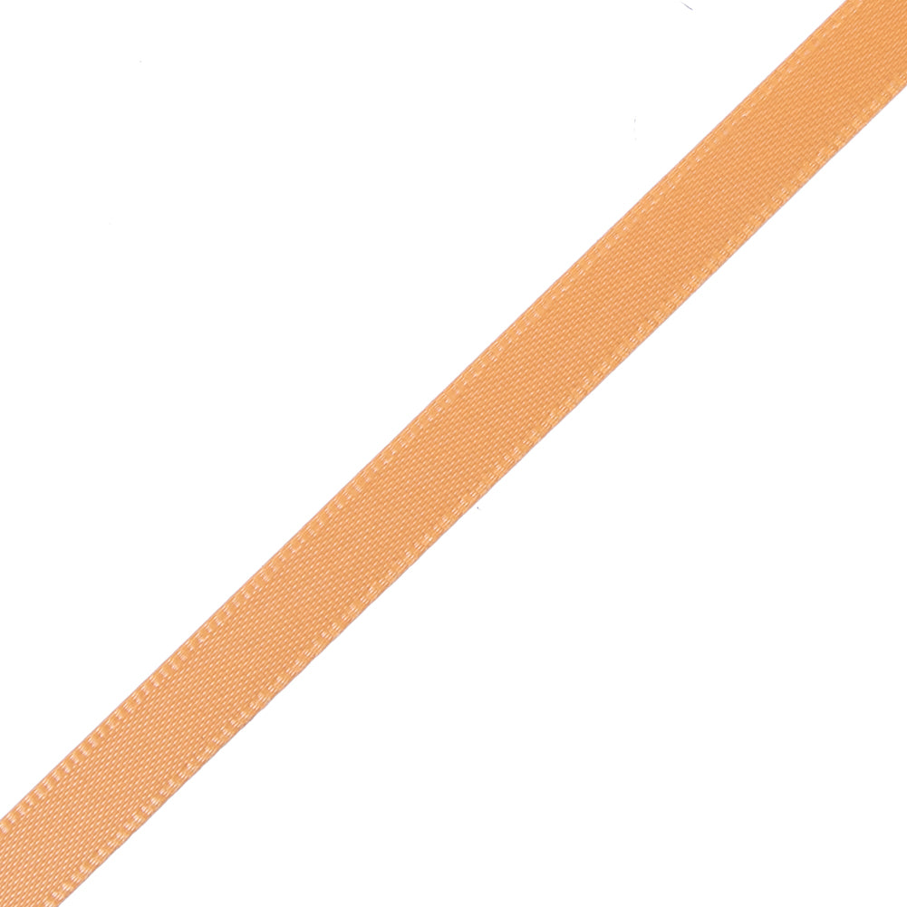 1/4" Tangerine Single Face Satin Ribbon Detail 1/4" Tangerine Single Face Satin Ribbon Detail