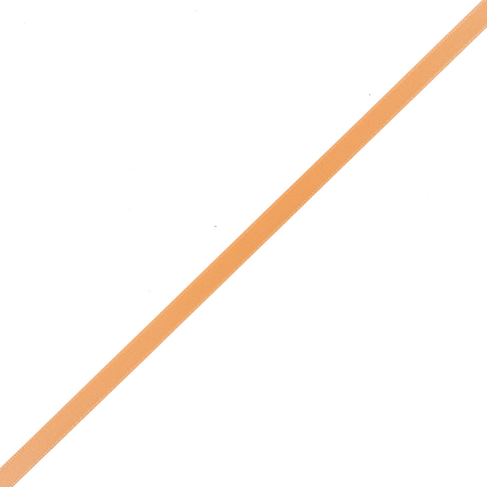 1/4" Tangerine Single Face Satin Ribbon 1/4" Tangerine Single Face Satin Ribbon