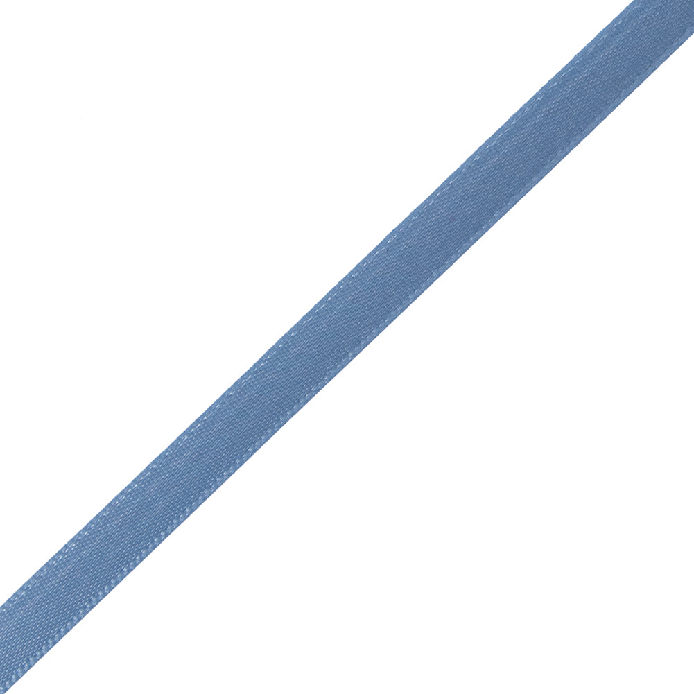 1/4" Williamsburg Blue Single Face Satin Ribbon Detail 1/4" Williamsburg Blue Single Face Satin Ribbon Detail