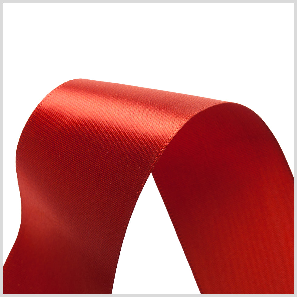 1.5" Rust Single Face Satin Ribbon Detail 1.5" Rust Single Face Satin Ribbon Detail