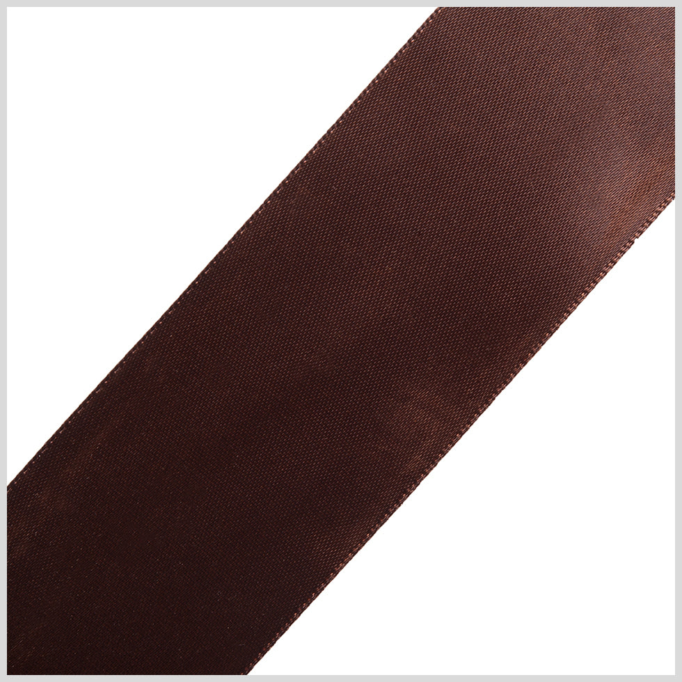 1.5" Brown Single Face Satin Ribbon 1.5" Brown Single Face Satin Ribbon