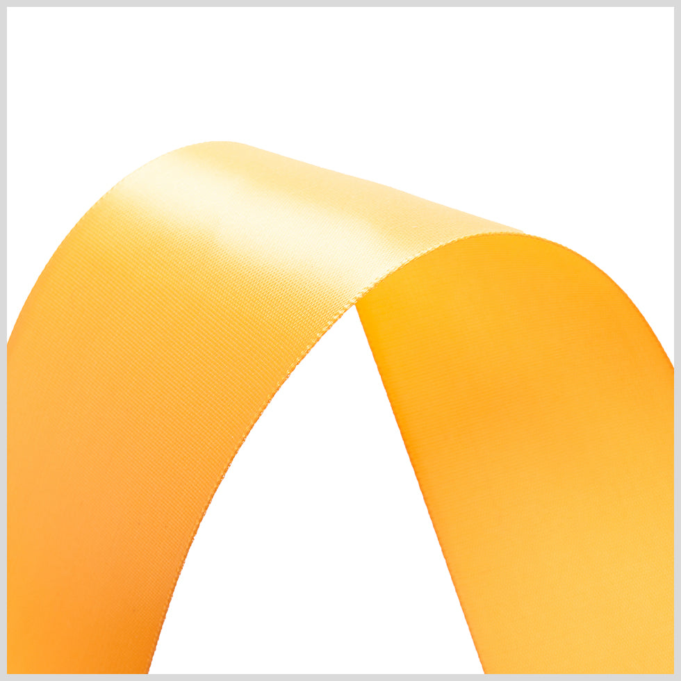 1.5" Tangerine Single Face Satin Ribbon Detail 1.5" Tangerine Single Face Satin Ribbon Detail