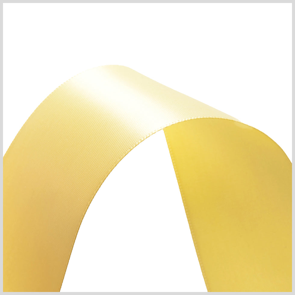 1.5" Maize Single Face Satin Ribbon Detail 1.5" Maize Single Face Satin Ribbon Detail