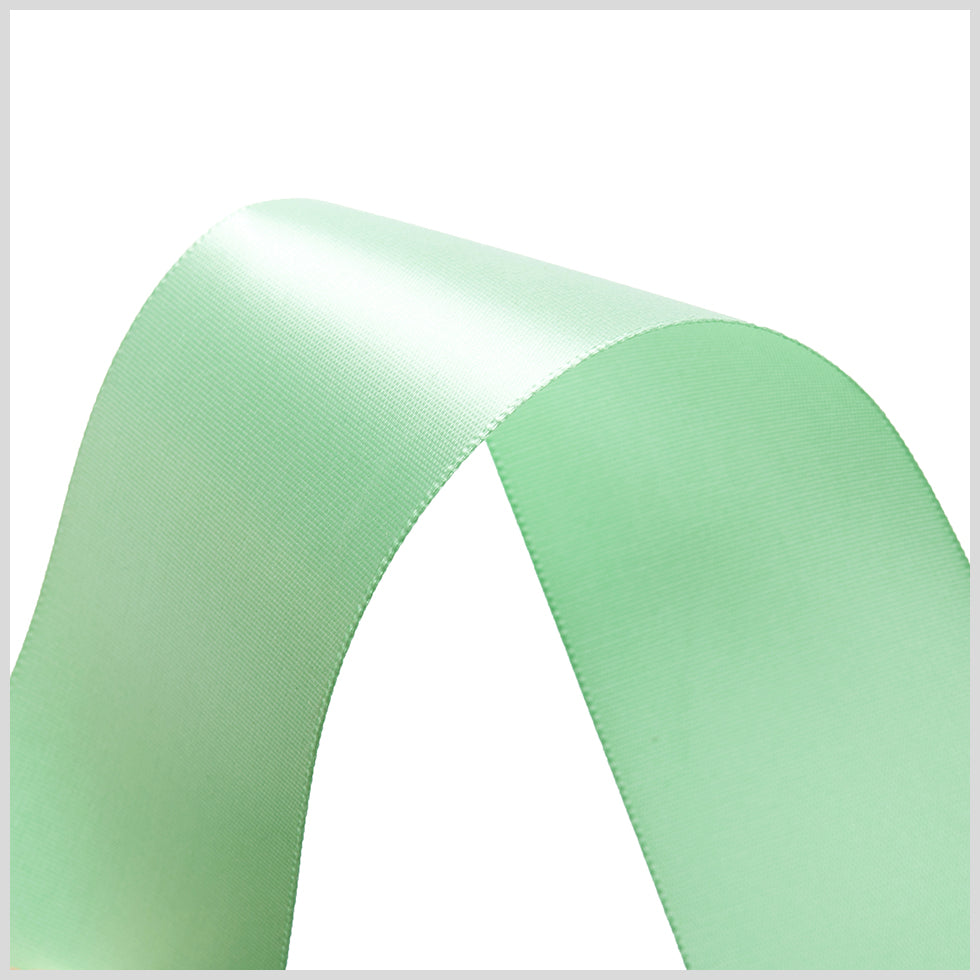 1.5" Mint Single Face Satin Ribbon Detail 1.5" Mint Single Face Satin Ribbon Detail
