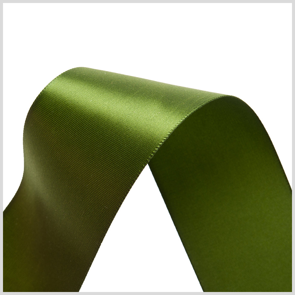 1.5" Moss Green Single Face Satin Ribbon Detail 1.5" Moss Green Single Face Satin Ribbon Detail