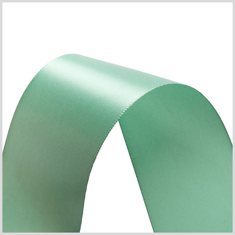 1.5" Sea Green Single Face Satin Ribbon Detail 1.5" Sea Green Single Face Satin Ribbon Detail