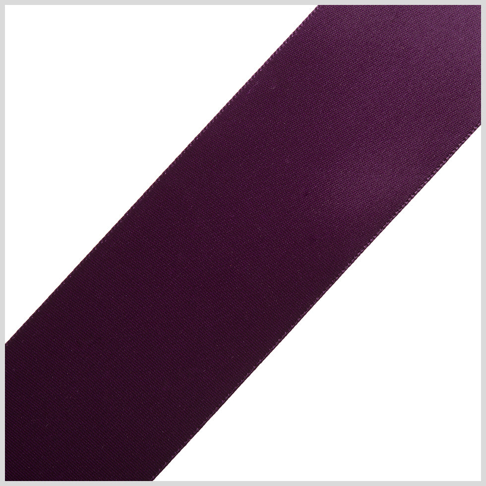 1.5" Deep Plum Single Face Satin Ribbon 1.5" Deep Plum Single Face Satin Ribbon