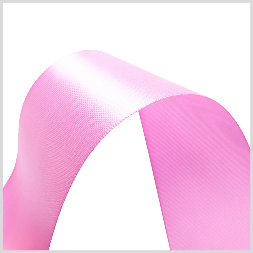 1.5" Bubble Gum Single Face Satin Ribbon Detail 1.5" Bubble Gum Single Face Satin Ribbon Detail
