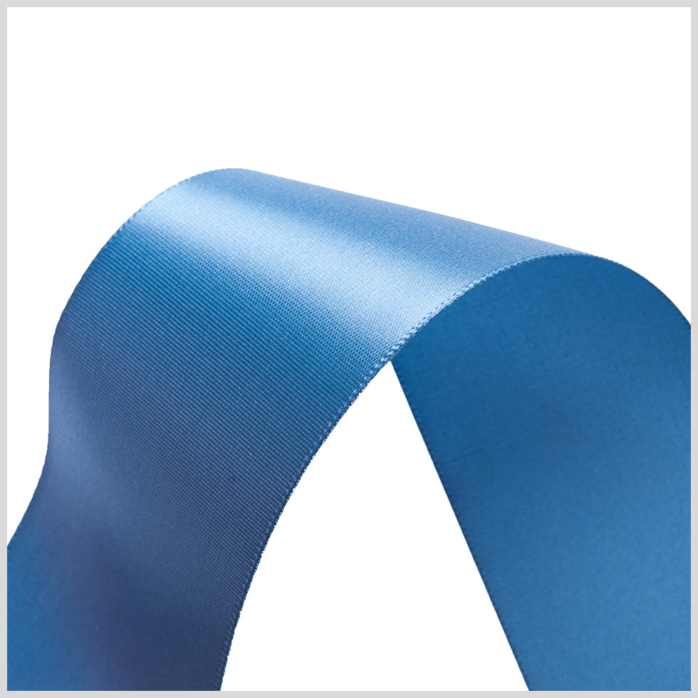 1.5" Antique Blue Single Face Satin Ribbon Detail 1.5" Antique Blue Single Face Satin Ribbon Detail