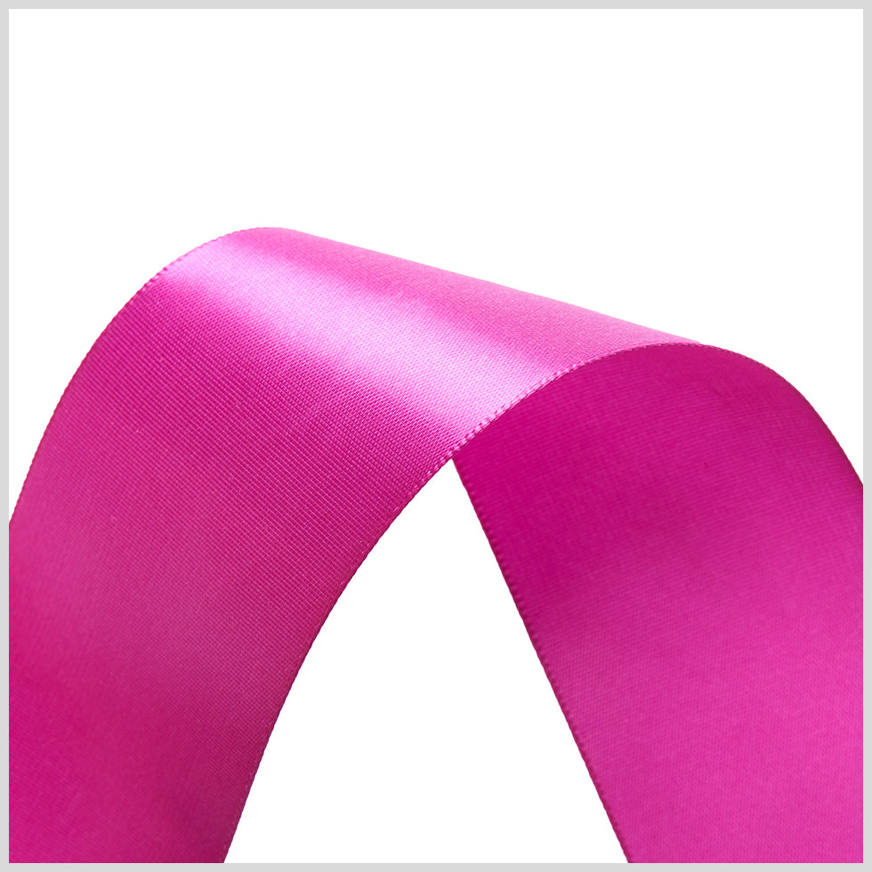 1.5" Festive Fuchsia Single Face Satin Ribbon Detail 1.5" Festive Fuchsia Single Face Satin Ribbon Detail