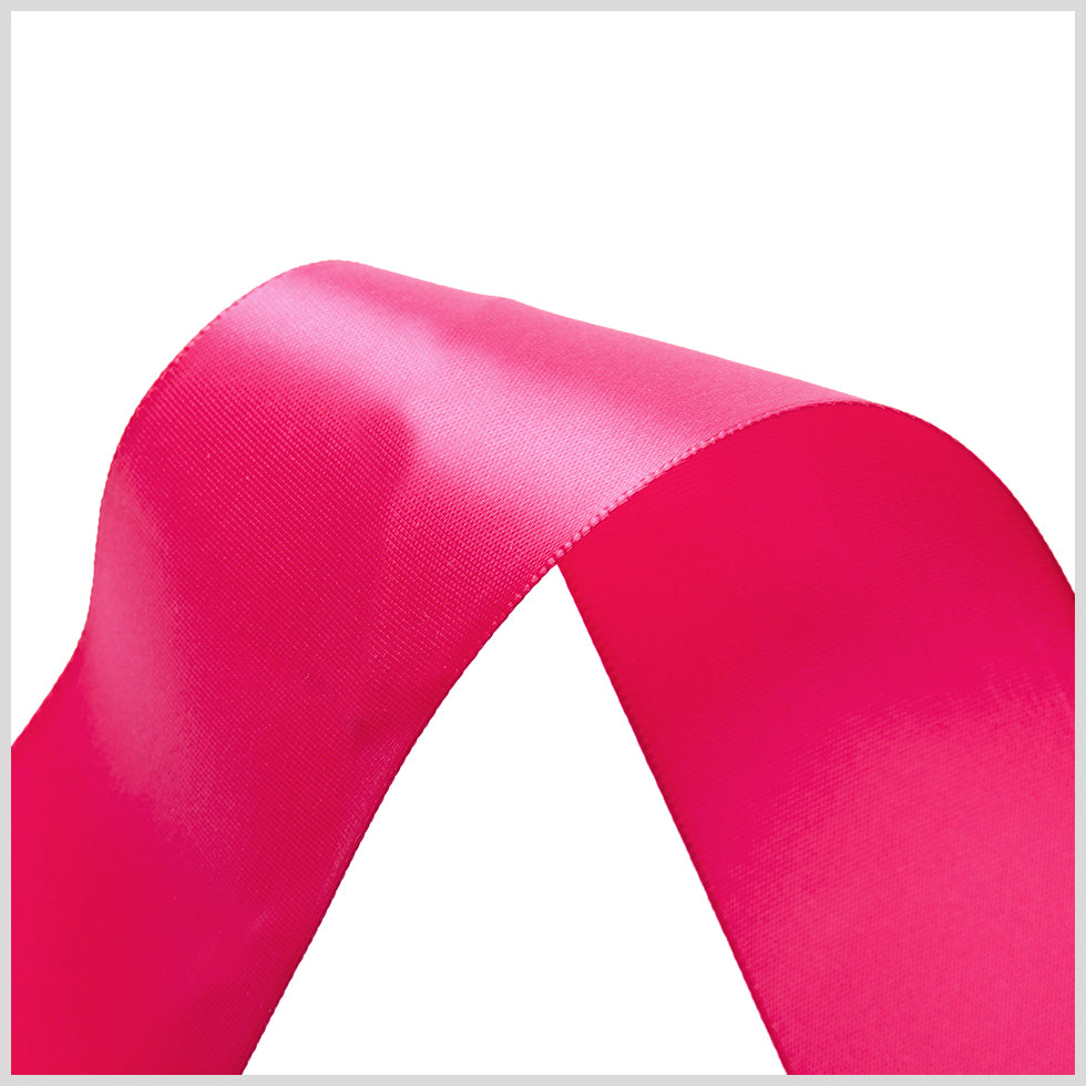 1.5" Shocking Pink Single Face Satin Ribbon Detail 1.5" Shocking Pink Single Face Satin Ribbon Detail