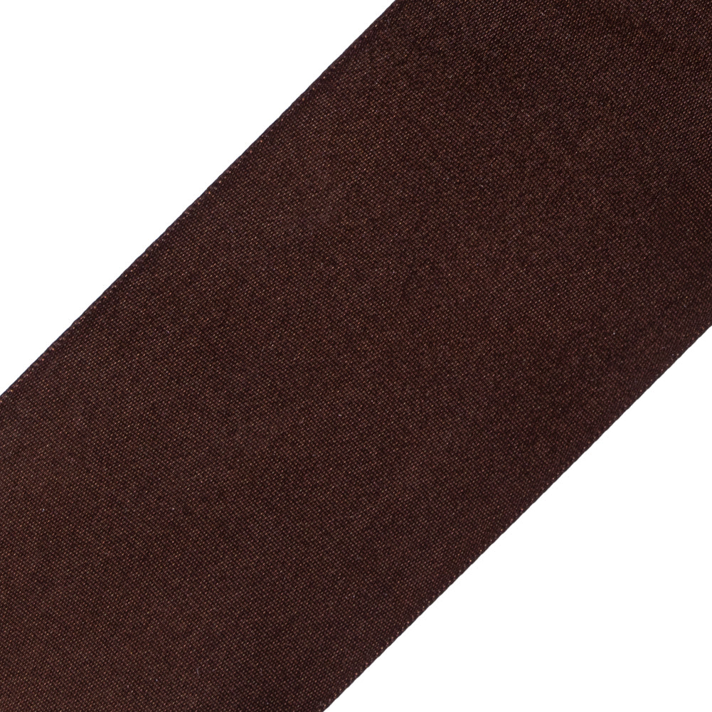 2.25" Brown Single Face Satin Ribbon Detail 2.25" Brown Single Face Satin Ribbon Detail