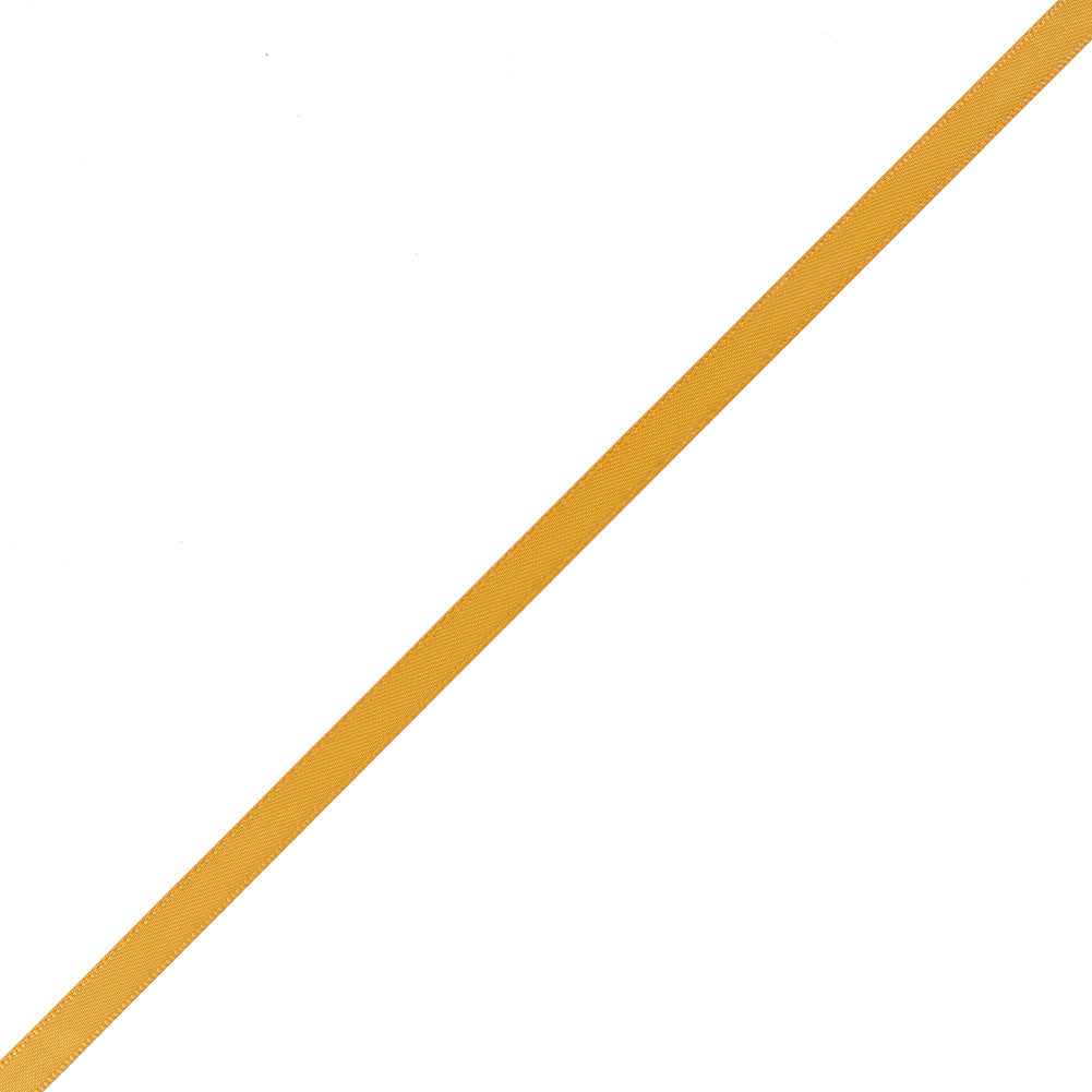 1/4" Yellow Gold Double Face Satin Ribbon 1/4" Yellow Gold Double Face Satin Ribbon
