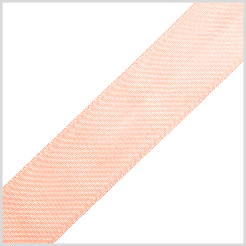 7/8" Peach Double Face Satin Ribbon 7/8" Peach Double Face Satin Ribbon